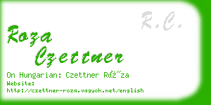 roza czettner business card